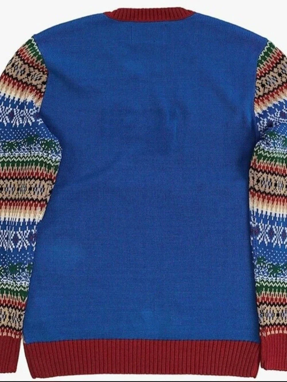Ugly Christmas Sweater Blue 'Hanging Loose For The Holidays' Lightup Sweater